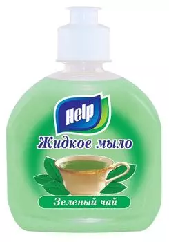 Мыло Help, жидкое, 0.3 л., зеленый чай (5-0312)