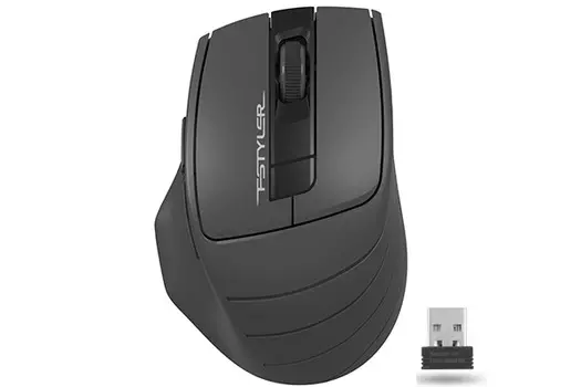 Мышь беспроводная A4Tech Fstyler FG30S, 2000dpi, оптическая светодиодная, USB, серый (FG30S Grey)
