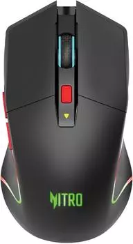 Мышь беспроводная Acer Nitro OMR304 , 3200dpi, оптическая светодиодная, Bluetooth/Радиоканал, черный (ZL.MCECC.01Z)