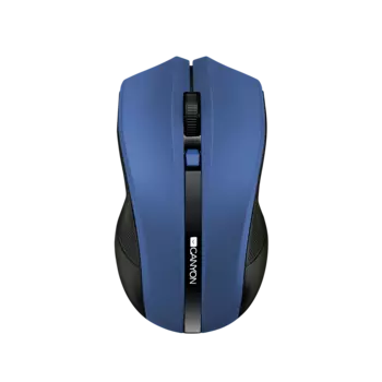 Мышь беспроводная Canyon CNE-CMSW05BL, 1600dpi, оптическая светодиодная, USB, голубой