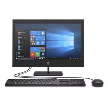 Моноблок HP ProOne 400 G6 19.5" 1600x900, Intel Core i3-10110U 3 ГГц, 8Gb RAM, 256Gb SSD, Intel UHD Graphics, WiFi, BT, Cam, W10Pro, черный, клавиатура, мышь (23G70EA)