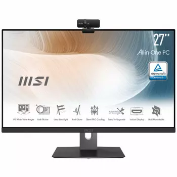 Моноблок MSI Modern AM271P 11M-498RU (MS-AF81) 27" 1920x1080, Intel Core i5-1135G7 2.4GHz, 8Gb RAM, 512Gb SSD, WiFi, BT, Cam, Windows 11, черный (9S6-AF8111-641)