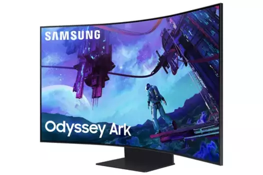 Монитор 55" Samsung Odyssey Ark G97NC VA, изогнутый, 3840x2160 (16:9), 600кд/м2, 165 Гц, 1 мс, 178°/178°, HDMI, DisplayPort, USB Type-C, USB-Hub, черный (LS55CG97WNIXCI)