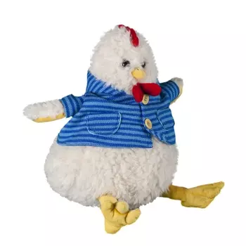 Мягкая игрушка Bebelot "Петушок в рубашке", 22 см, белый (BHO1703-381)