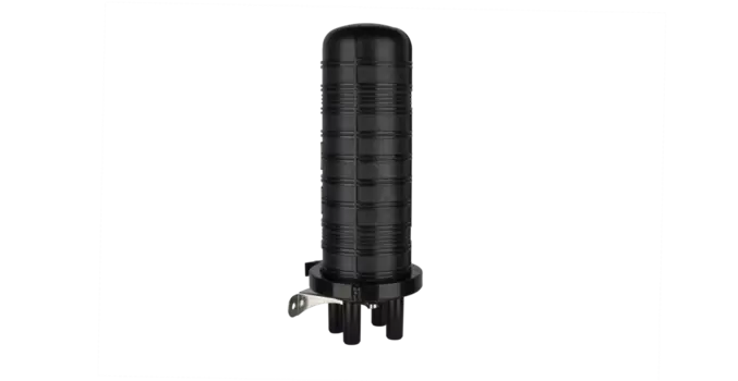 Муфта оптическая тупиковая NIKOMAX NMF-SC-2V-48-4HS, портов: 4, 48 волокон, с вводом для транзитной петли, с термогерметизацией вводов, c комплектом для крепежа, пластик, черный (NMF-SC-2V-48-4HS)