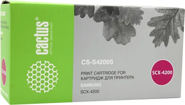Набор картриджей лазерный Cactus CS-S4200S-2 (MLT-S4200S), черный, 3000 страниц, 2 шт., совместимый для Samsung SCX-4200
