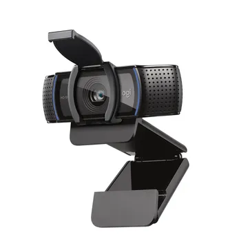 Веб-камера Logitech Pro Webcam C920S, 2 MP, 1920x1080, встроенный микрофон, USB 2.0, черный/синий (960-001252)