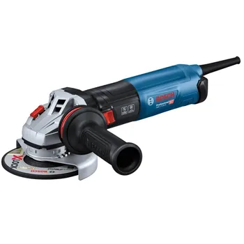 УШМ (болгарка) BOSCH GWS 17-125 S, сетевая, 1.7 кВт, 12.5 см, 11500 об/мин, регулировка частоты вращения, 2.5 кг (06017D0300)