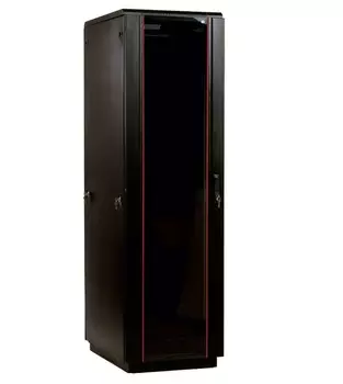 Шкаф серверный ЦМО ШТК-М-42.8.10-1ААА-9005 42U 800x1000мм пер.дв.стекл 2 бок.пан. 550кг черный