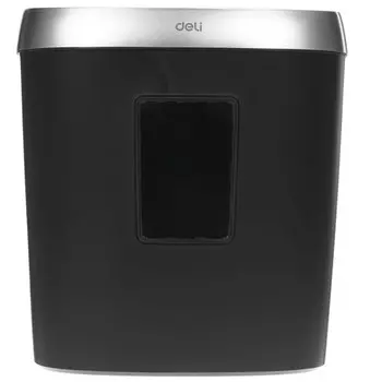 Шредер Deli Smart E9929-EU черный (секр.P-4)/фрагменты/5лист./17лтр./скрепки/скобы