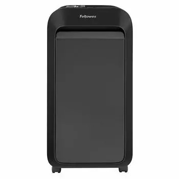 Шредер Fellowes PowerShred LX221 черный (секр.P-5)/перекрестный/20лист./30лтр./скрепки/скобы/пл.карты