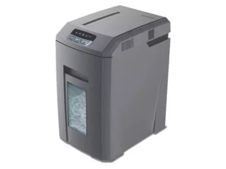 Шредер Office Kit S153 серый (секр.P-4)/фрагменты/24лист./32лтр./скрепки/скобы/пл.карты/CD