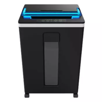 Шредер Office Kit S165UV черный (секр.P-5)/фрагменты/8лист./22лтр./скобы