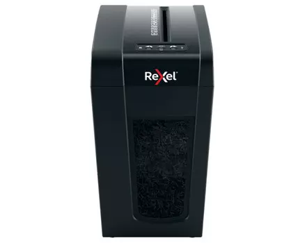 Шредер Rexel Secure X10-SL черный (секр.P-4)/перекрестный/10лист./18лтр./скрепки/скобы