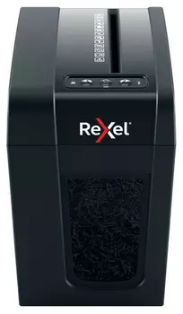 Шредер Rexel SECURE X6-SL EU черный (секр.P-4)/фрагменты/6лист./10лтр./скрепки/скобы