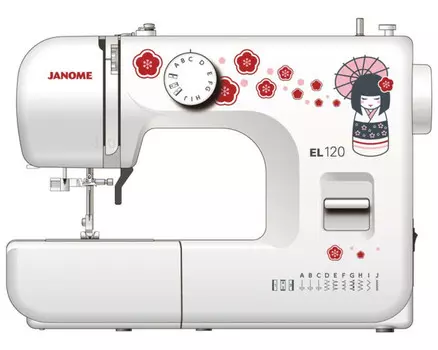 Швейная машина Janome EL120 белый/рисунок