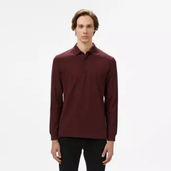 Мужское поло Lacoste с длинными рукавами