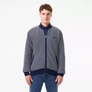 Мужской хлопковый кардиган Lacoste на молнии