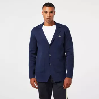 Мужской хлопковый кардиган Lacoste на пуговицах