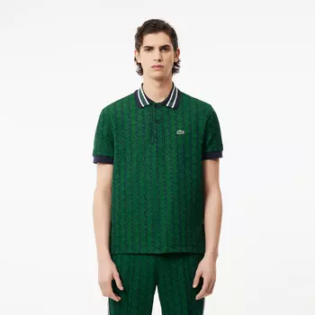 Мужское поло Lacoste Classic Fit с монограммой