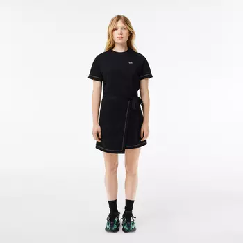 Платье Lacoste OVERSIZED с поясом и коротким рукавом
