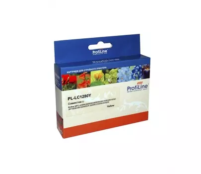 Картридж струйный ProfiLine LC1280Y (LC1280Y), желтый, совместимый, для MFC-J5910DW, MFC-J6510DW, MFC-J6710DW, MFC-6910DW