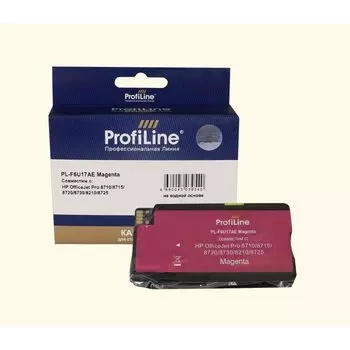 струйный ProfiLine PL-F6U17AE (F6U17AE/953XL), совместимый, 1600 страниц, 7.83 мл, для HP OfficeJet Pro 8710/8715/8720/8730/8210/8725