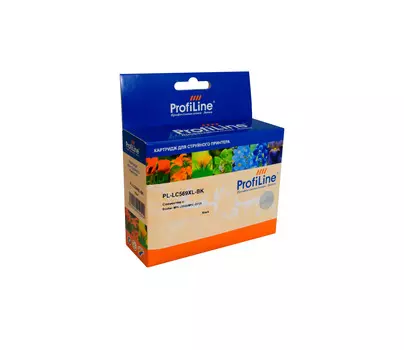 Картридж струйный ProfiLine PL-LC569XL-BK, черный, совместимый, для Brother MFC J3520, MFC J3720