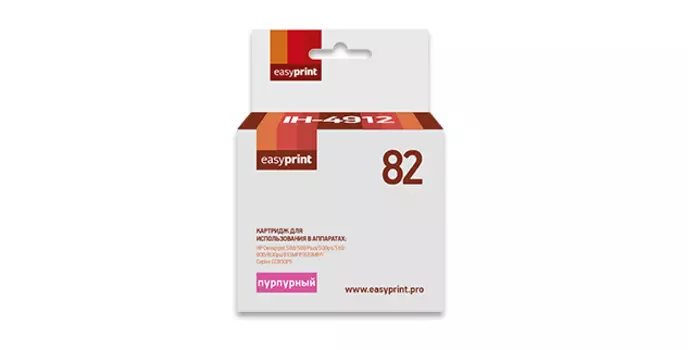 Картридж струйный EasyPrint IH-4912 (№82/C4912A), пурпурный, совместимый, для HP DesignJet 500/500 Plus/500ps/510/800/800ps/815MFP/820MFP/Copier CC800PS