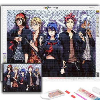 Алмазная картина Аниме Shokugeki no Soma Алмазная мозаика Ремесло Алмазная вышивка Картина Full Round 20X30CM