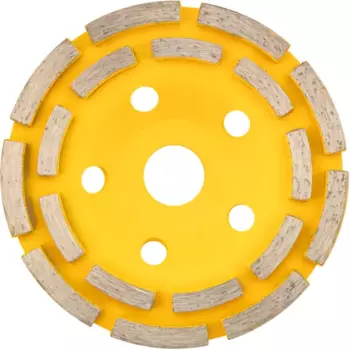 Чашка алмазная двухрядная по бетону Kranz KR-90-0151 125x22.2 мм