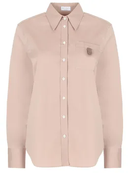 Рубашка хлопковая BRUNELLO CUCINELLI