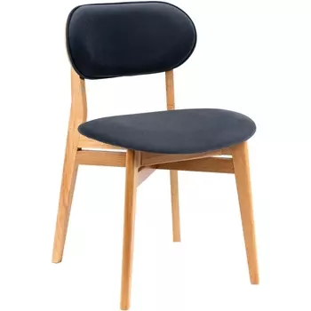 Стул Rasmus Diag grey/нат.бук R-Home арт.400017102h