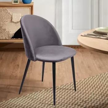 Стул Top Concept Thomas, бархат серый 27