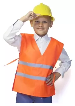 Карнавальный костюм «Строитель», 5-7 лет, рост 122-134 см