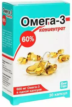 Омега-3 концентрат 60%, капсулы 1000 мг, 30 шт.