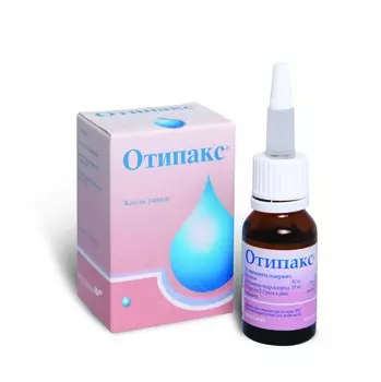 Отипакс, капли, 10 мг+40 мг