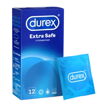 Презервативы Durex Extra Safe утолщенные, 12 шт.