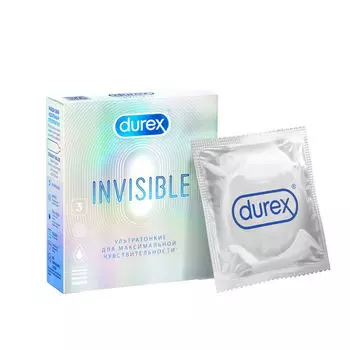 Презервативы Durex Invisible ультратонкие, 3 шт.