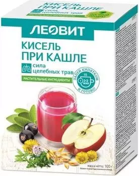 Леовит, кисель диетический при кашле 20 г, 5 шт.