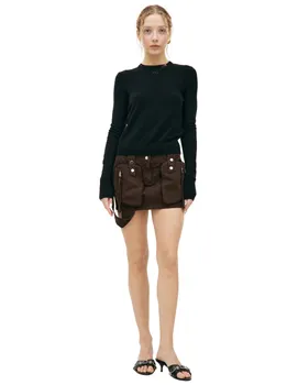 Black wool sweater