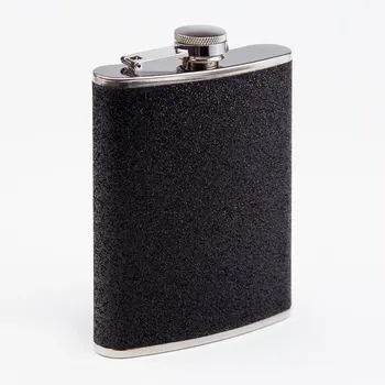 Фляжка мастер к, 240 мл, подарочная, 8 oz, нержавеющая сталь, черная