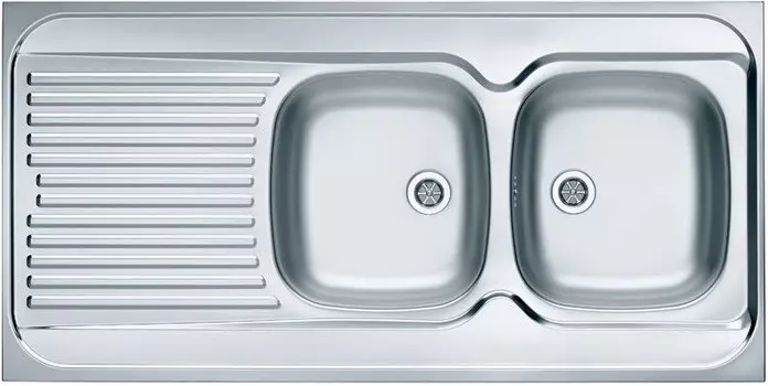 Кухонная мойка Alveus Classic 100 NAT полированная сталь 1009085
