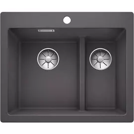 Кухонная мойка Blanco Pleon 6 Split InFino темная скала 521690