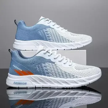 Новые кроссовки Cushion Casual Gym Athletic Trainers Outdoor Jogging Tennis Shoes Mens Running Shoes Breathable Knit Sport 39