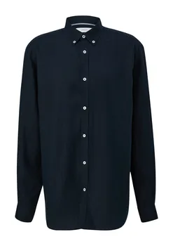 Повседневная рубашка s.Oliver Regular fit Button Up Shirt, морской синий
