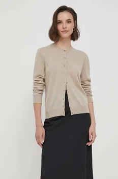 Шерстяной кардиган United Colors of Benetton, бежевый