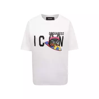 Хлопковая футболка Dsquared2