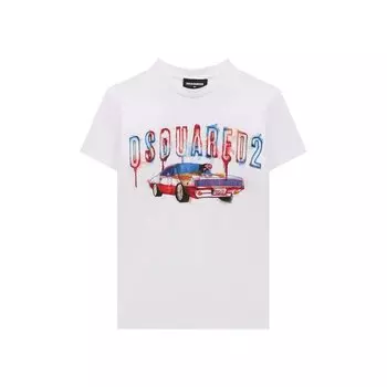 Хлопковая футболка Dsquared2