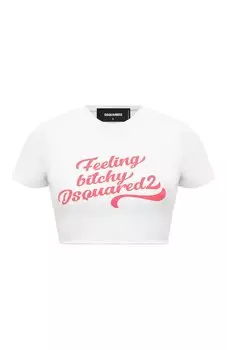 Хлопковая футболка Dsquared2